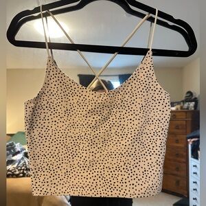 Abercrombie cropped animal print cami.